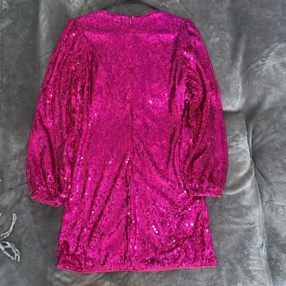 Sequin Pink Dress - Picture 2 of 3